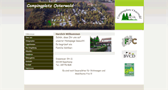 Desktop Screenshot of camping-osterwald.de