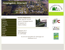 Tablet Screenshot of camping-osterwald.de